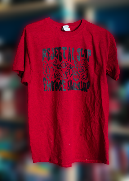 L Red Slop Shirt
