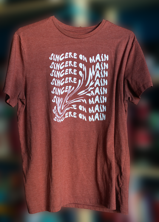 L Rust Sincere on Main Logo Shirt