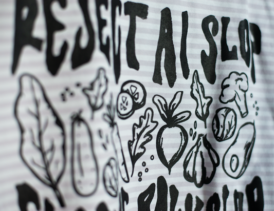 M Gray Striped Slop Shirt