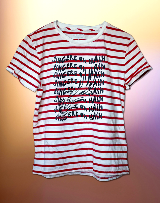 S Sincere on Main Striped Tshirt