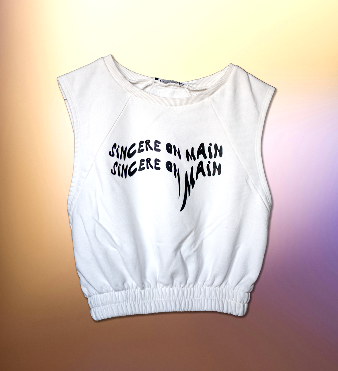 S Sincere on Main White Tank Top