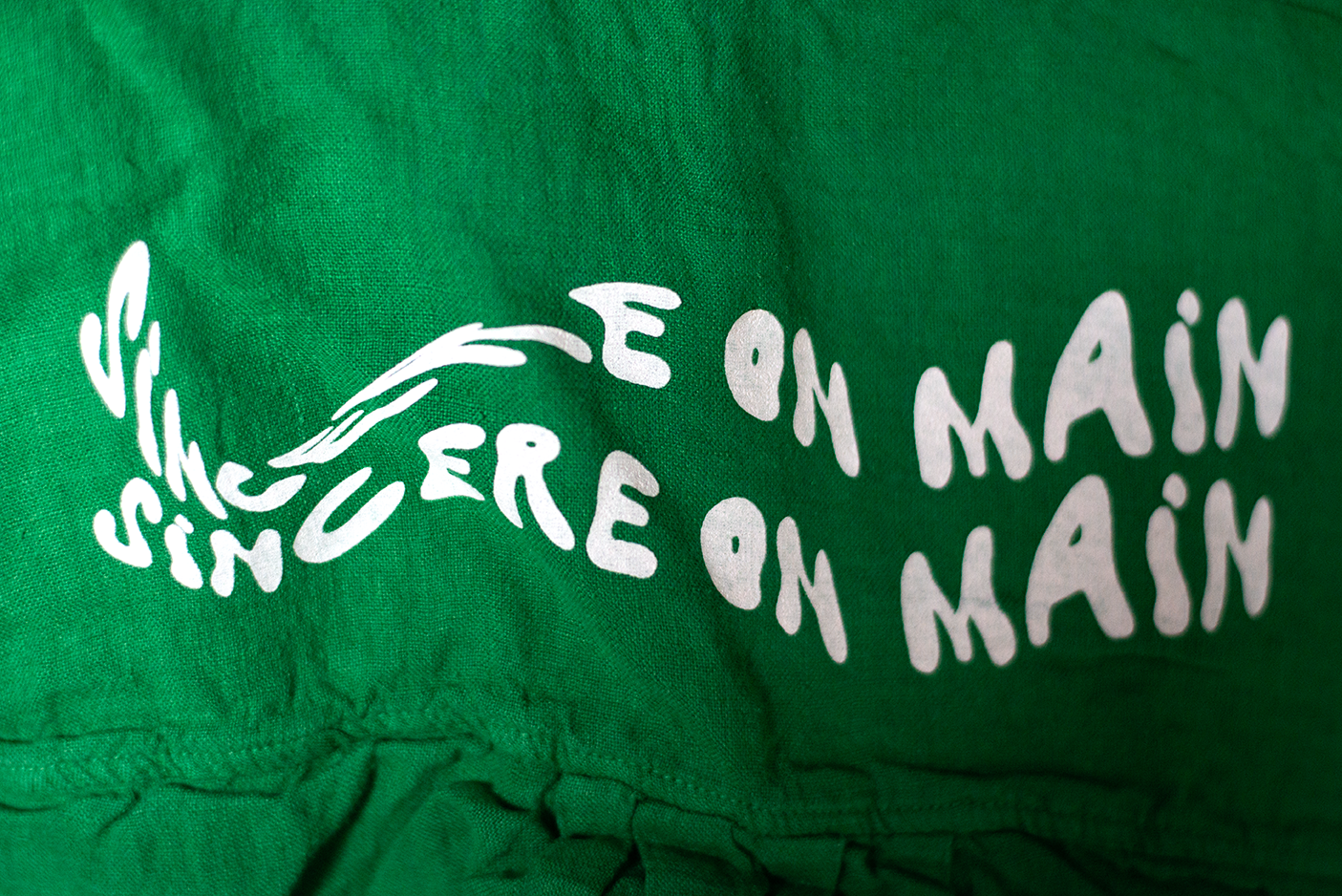 XL Sincere on Main Green Cropped Shirt