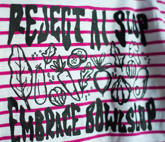 XL Pink Stripe Slop Shirt