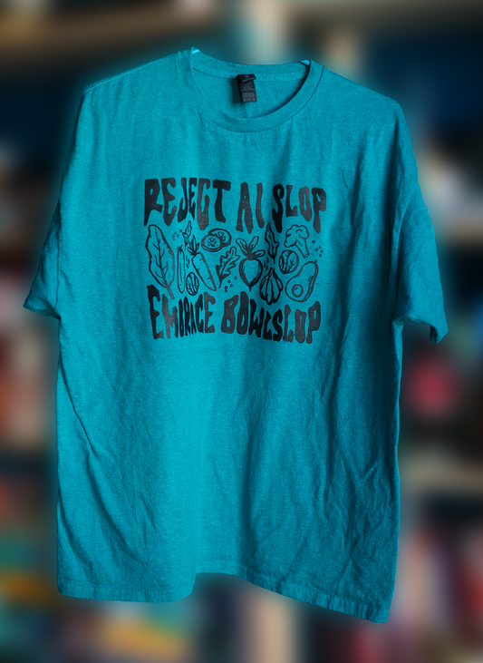 XL Turquoise Slop Shirt